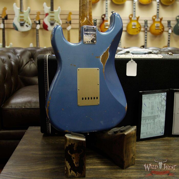 Fender Custom Shop 1960 Roasted Stratocaster Relic Birdseye Neck AAA Rosewood Board Lake Placid Blue - Image 15