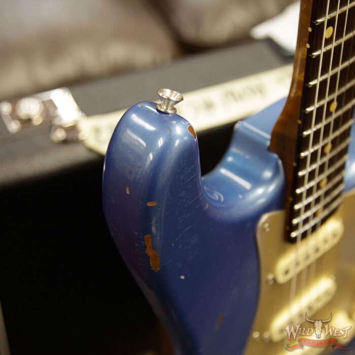 Fender Custom Shop 1960 Roasted Stratocaster Relic Birdseye Neck AAA Rosewood Board Lake Placid Blue - Image 16