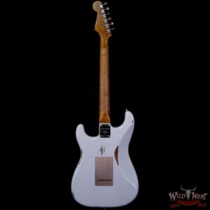 Fender Custom Shop Roasted 1960 Stratocaster Relic Birdseye Neck Slab AAA Rosewood Board Faded Sonic Blue - Image 5