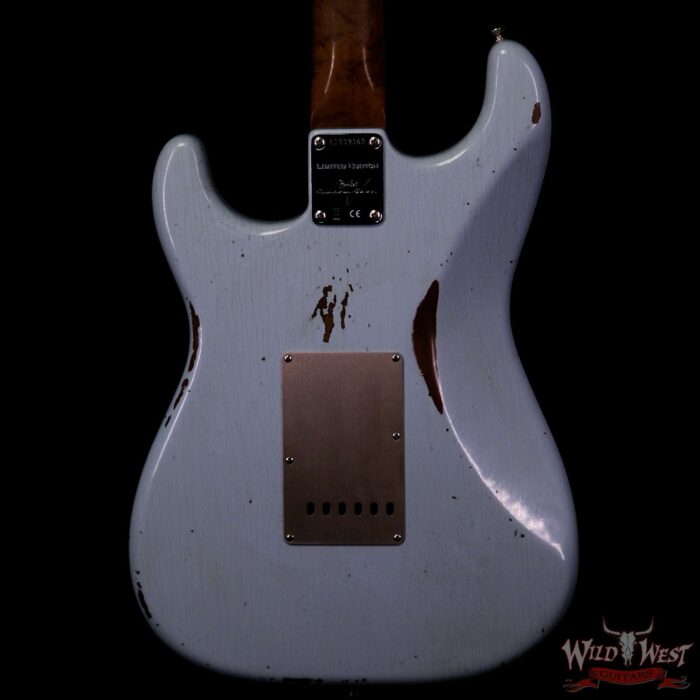 Fender Custom Shop Roasted 1960 Stratocaster Relic Birdseye Neck Slab AAA Rosewood Board Faded Sonic Blue - Image 6