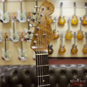 Fender Custom Shop Roasted 1960 Stratocaster Relic Birdseye Neck Slab AAA Rosewood Board Faded Sonic Blue - Image 7