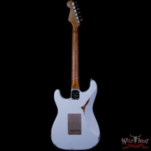 Fender Custom Shop Roasted 1960 Stratocaster Relic 3A Birdseye Neck 3A Rosewood Slab Board Sonic Blue - Image 5
