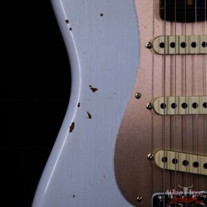 Fender Custom Shop Roasted 1960 Stratocaster Relic 3A Birdseye Neck 3A Rosewood Slab Board Sonic Blue - Image 13
