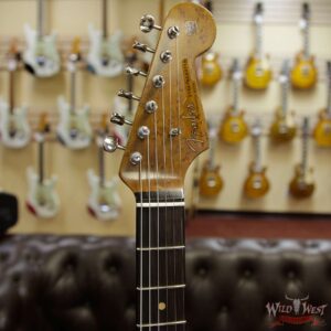 Fender Custom Shop Roasted 1960 Stratocaster Relic 3A Birdseye Neck 3A Rosewood Slab Board Sonic Blue - Image 7