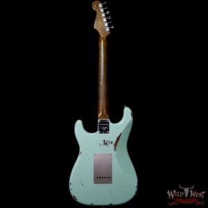 Fender Custom Shop 1960 Roasted Stratocaster Relic Birdseye Maple Neck AAA Rosewood Surf Green - Image 5