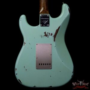 Fender Custom Shop 1960 Roasted Stratocaster Relic Birdseye Maple Neck AAA Rosewood Surf Green - Image 6