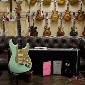 Fender Custom Shop 1960 Roasted Stratocaster Relic Birdseye Maple Neck AAA Rosewood Surf Green - Image 11