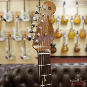 Fender Custom Shop 1960 Roasted Stratocaster Relic Birdseye Maple Neck AAA Rosewood Surf Green - Image 7