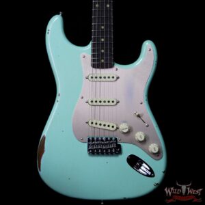 Fender Custom Shop 1960 Roasted Stratocaster Relic Birdseye Maple Neck Rosewood Slab Board Surf Green - Image 3