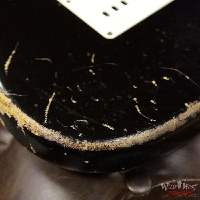 Fender Custom Shop John Cruz Masterbuilt 1960 Stratocaster Heavy Relic AAA Rosewood Slab Board Black over 3 Tone Sunburst - Image 16
