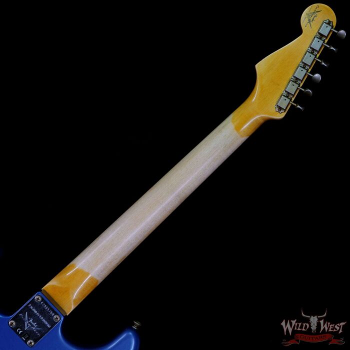 Fender Custom Shop Limited Edition 1960 Stratocaster Dark Rosewood Slab Board Hand-Wound Pickups Journeyman Relic Lake Placid Blue - Image 5
