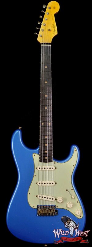 Fender Custom Shop Limited Edition 1960 Stratocaster Dark Rosewood Slab Board Hand-Wound Pickups Journeyman Relic Lake Placid Blue
