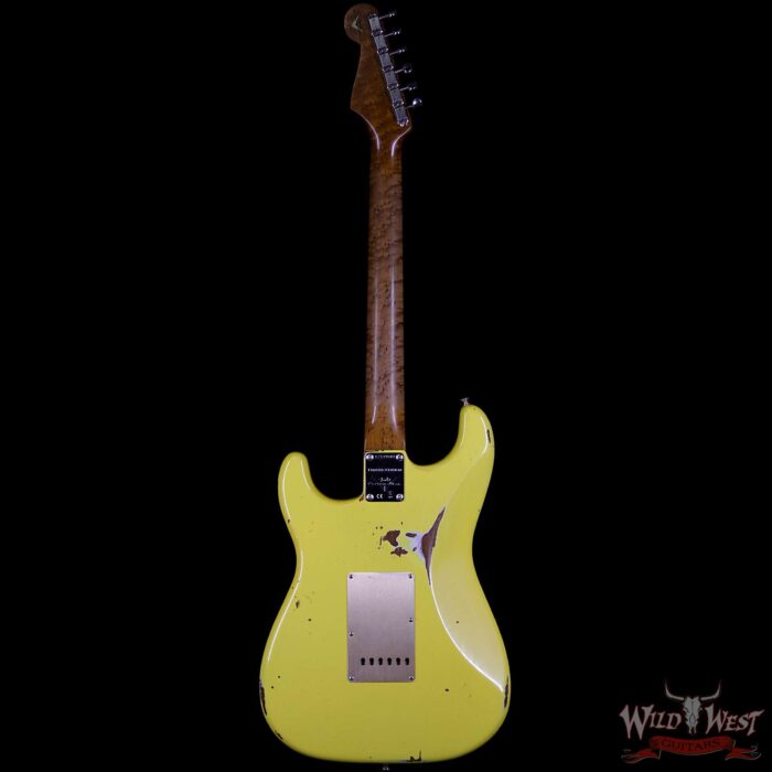 Fender Custom Shop 1960 Roasted Stratocaster Relic Birdseye Neck Rosewood Fingerboard Graffiti Yellow - Image 5