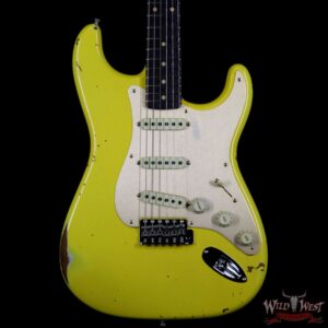Fender Custom Shop 1960 Roasted Stratocaster Relic Birdseye Neck Rosewood Fingerboard Graffiti Yellow - Image 3