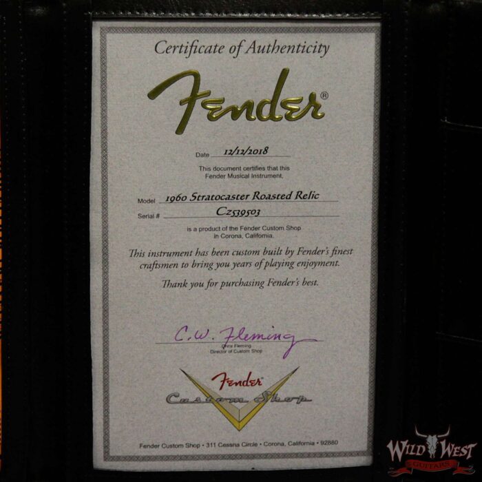 Fender Custom Shop 1960 Roasted Stratocaster Relic Birdseye Neck Rosewood Fingerboard Graffiti Yellow - Image 15
