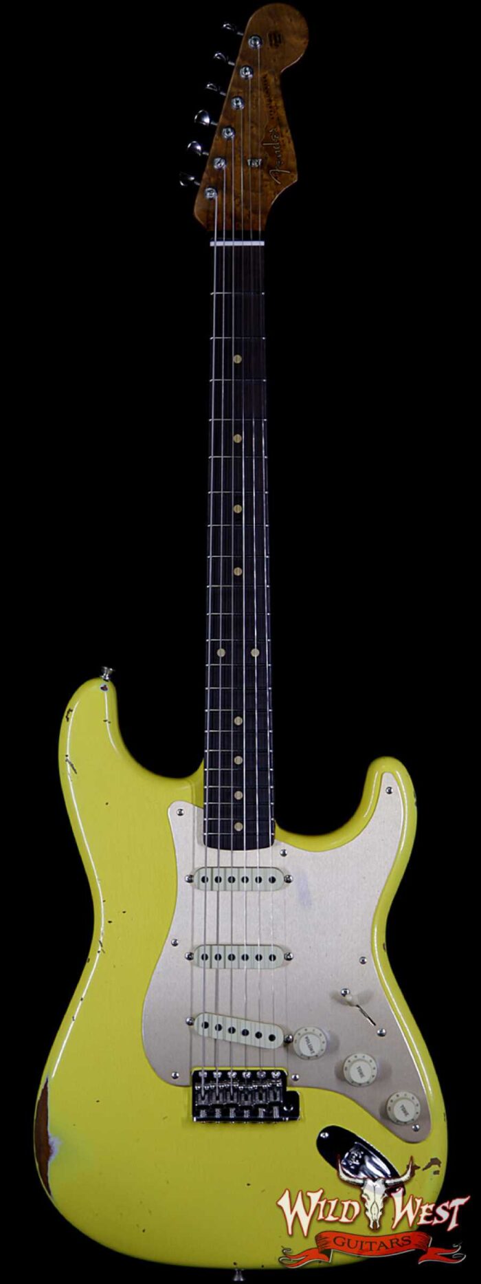 Fender Custom Shop 1960 Roasted Stratocaster Relic Birdseye Neck Rosewood Fingerboard Graffiti Yellow - Image 1
