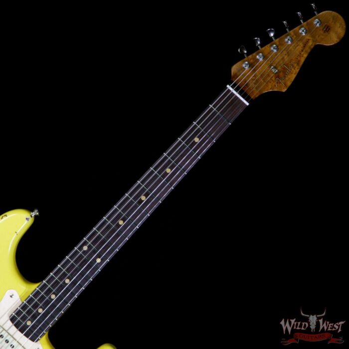 Fender Custom Shop 1960 Roasted Stratocaster Relic Birdseye Neck Rosewood Fingerboard Graffiti Yellow - Image 8