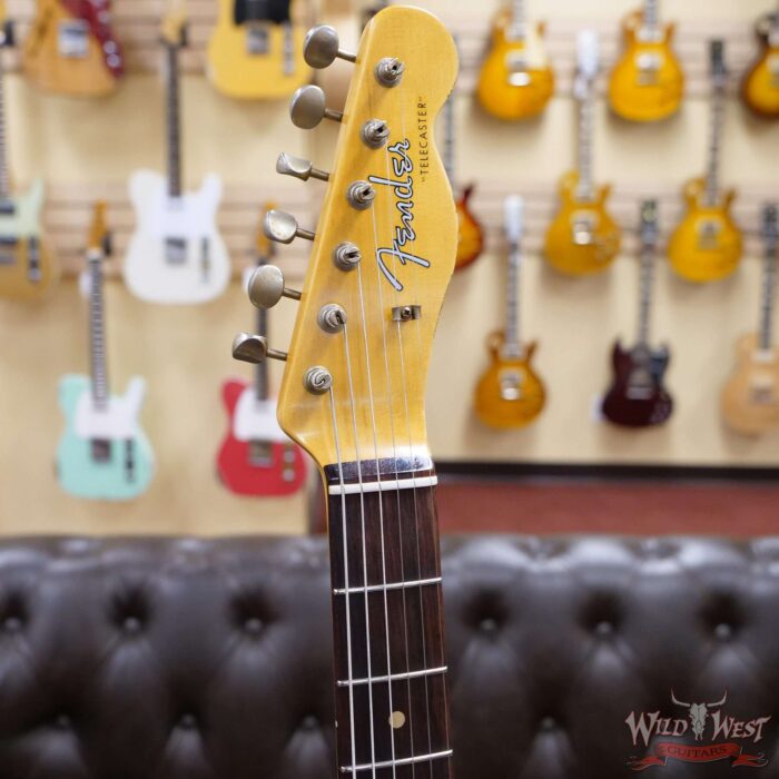 Fender Custom Shop 1960 Telecaster Custom Relic Quater-Sawn Maple AAA Rosewood Fingerboard 3 Tone Sunburst - Image 7