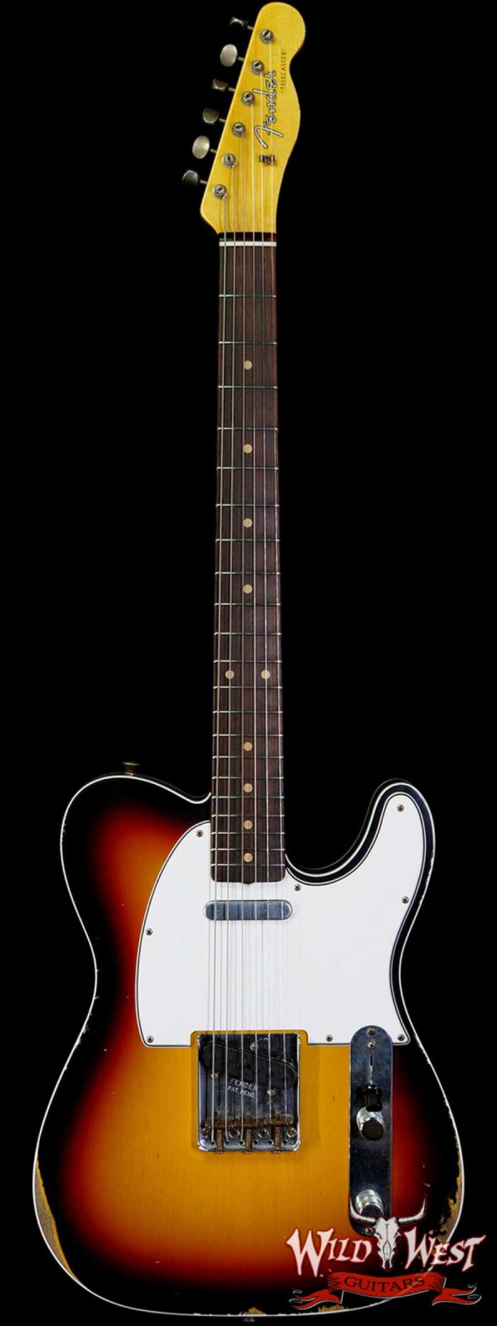 Fender Custom Shop 1960 Telecaster Custom Relic Quater-Sawn Maple AAA Rosewood Fingerboard 3 Tone Sunburst - Image 1
