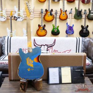 Fender Custom Shop 1960 Telecaster Custom Hand-Wound Pickups Heavy Relic Lake Placid Blue over 3 Tone Sunburst - Image 10