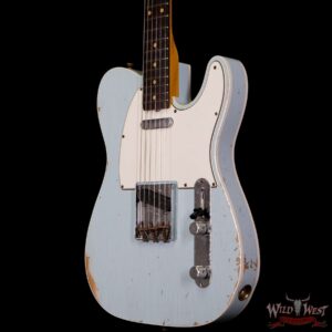 Fender Custom Shop 1960 Telecaster Custom Relic Quater-Sawn Maple AAA Rosewood Fingerboard Sonic Blue - Image 2
