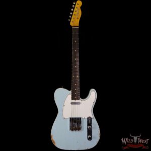Fender Custom Shop 1960 Telecaster Custom Relic Quater-Sawn Maple AAA Rosewood Fingerboard Sonic Blue - Image 3