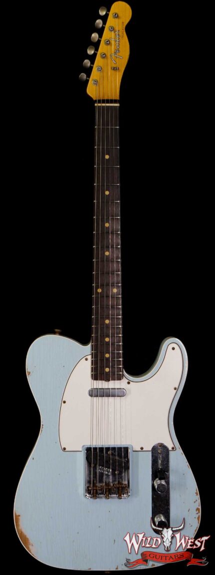 Fender Custom Shop 1960 Telecaster Custom Relic Quater-Sawn Maple AAA Rosewood Fingerboard Sonic Blue