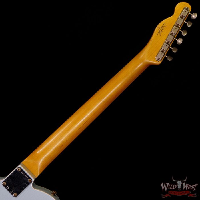 Fender Custom Shop 1960 Telecaster Custom Relic Quater-Sawn Maple AAA Rosewood Fingerboard Sonic Blue - Image 5