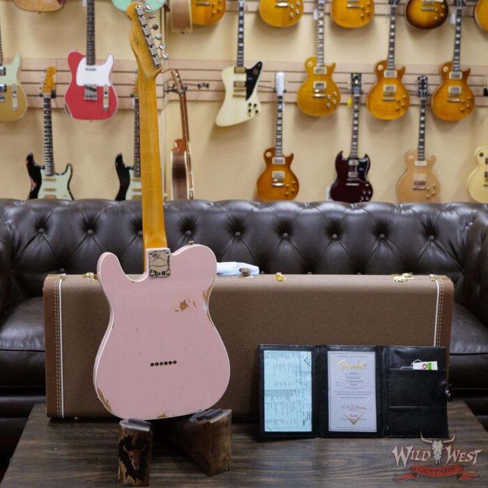Fender Custom Shop 1960 Telecaster Custom Relic Quater-Sawn Maple AAA Rosewood Fingerboard Shell Pink - Image 9