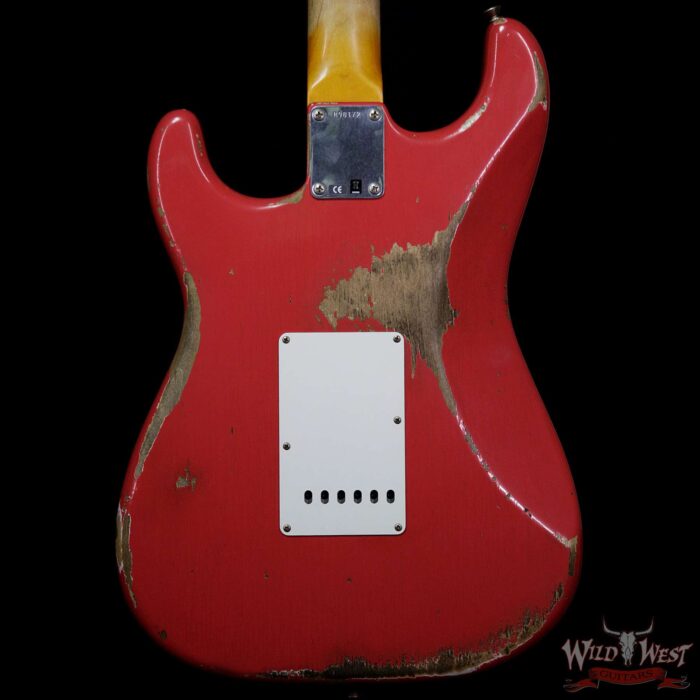 Fender Custom Shop 1961 Stratocaster Heavy Relic AAA Rosewood Slab Fingerboard Fiesta Red - Image 6