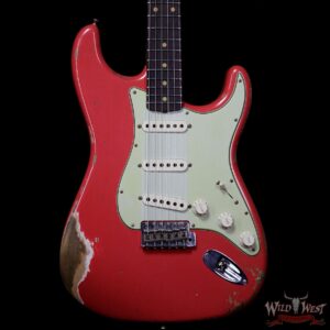 Fender Custom Shop 1961 Stratocaster Heavy Relic AAA Rosewood Slab Fingerboard Fiesta Red - Image 3