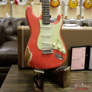 Fender Custom Shop 1961 Stratocaster Heavy Relic AAA Rosewood Slab Fingerboard Fiesta Red - Image 12