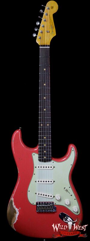 Fender Custom Shop 1961 Stratocaster Heavy Relic AAA Rosewood Slab Fingerboard Fiesta Red