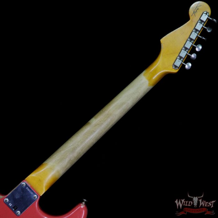 Fender Custom Shop 1961 Stratocaster Heavy Relic AAA Rosewood Slab Fingerboard Fiesta Red - Image 10