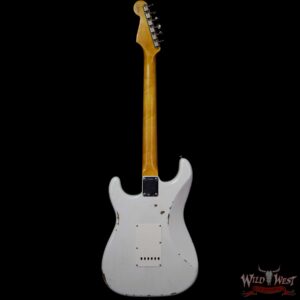 Fender Custom Shop 1961 Stratocaster Relic with AAA Rosewood Slab Fingerboard Olympic White - Image 5