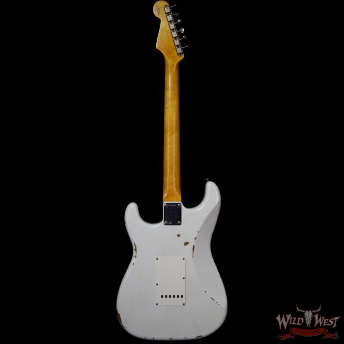 Fender Custom Shop 1961 Stratocaster Relic with AAA Rosewood Slab Fingerboard Olympic White - Image 5