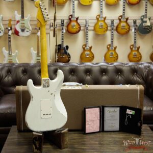 Fender Custom Shop 1961 Stratocaster Relic with AAA Rosewood Slab Fingerboard Olympic White - Image 13