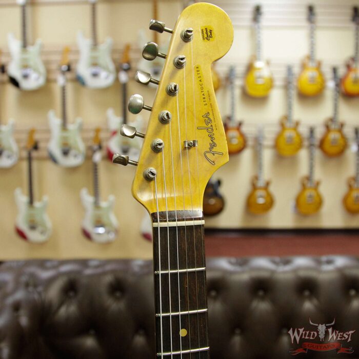 Fender Custom Shop 1961 Stratocaster Relic with AAA Rosewood Slab Fingerboard Olympic White - Image 7