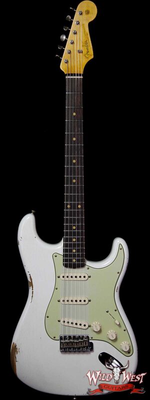 Fender Custom Shop 1961 Stratocaster Relic with AAA Rosewood Slab Fingerboard Olympic White