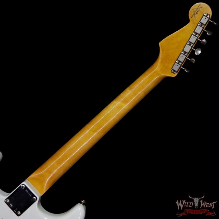 Fender Custom Shop 1961 Stratocaster Relic with AAA Rosewood Slab Fingerboard Olympic White - Image 10