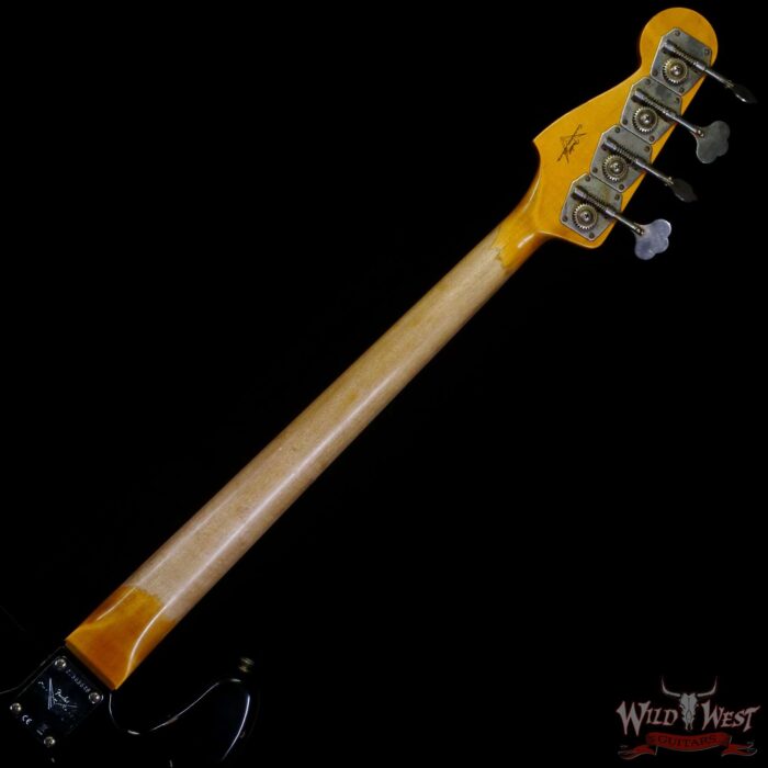 Fender Custom Shop Time Machine Series ‘62 J-Bass 1962 Jazz Bass Hand-Wound Relic Aged Black - Image 5