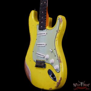 Fender Custom Shop 1961 Stratocaster Heavy Relic Graffiti Yellow - Image 2