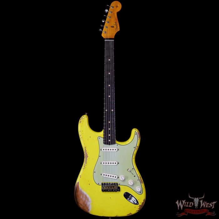 Fender Custom Shop 1961 Stratocaster Heavy Relic Graffiti Yellow - Image 3