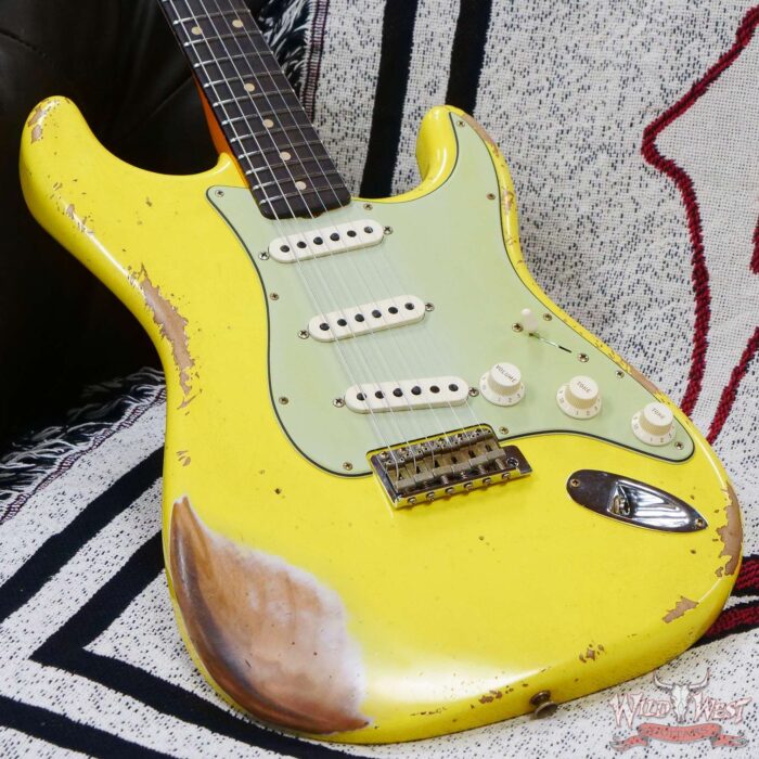 Fender Custom Shop 1961 Stratocaster Heavy Relic Graffiti Yellow - Image 8