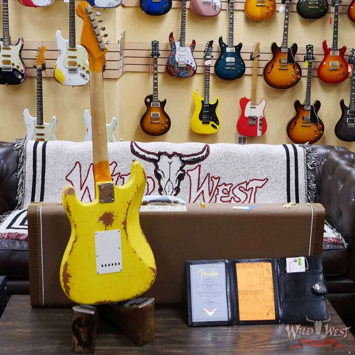 Fender Custom Shop 1961 Stratocaster Heavy Relic Graffiti Yellow - Image 10