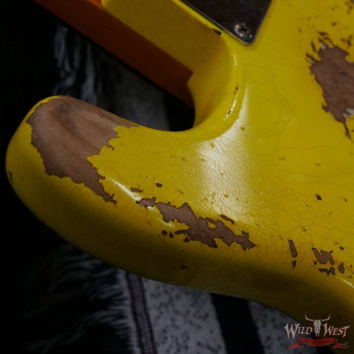 Fender Custom Shop 1961 Stratocaster Heavy Relic Graffiti Yellow - Image 13