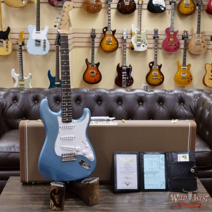 Fender Custom Shop 1961 Stratocaster NOS Hand-Wound Pickups Matching Color Neck Blue Agave - Image 6