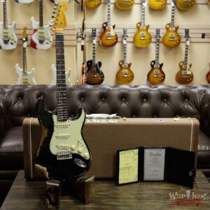 Fender Custom Shop 1961 Stratocaster Heavy Relic AAA Rosewood Fingerboard Black - Image 12