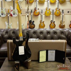 Fender Custom Shop 1961 Stratocaster Heavy Relic AAA Rosewood Fingerboard Black - Image 14