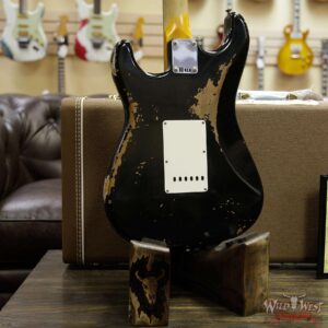 Fender Custom Shop 1961 Stratocaster Heavy Relic AAA Rosewood Fingerboard Black - Image 15